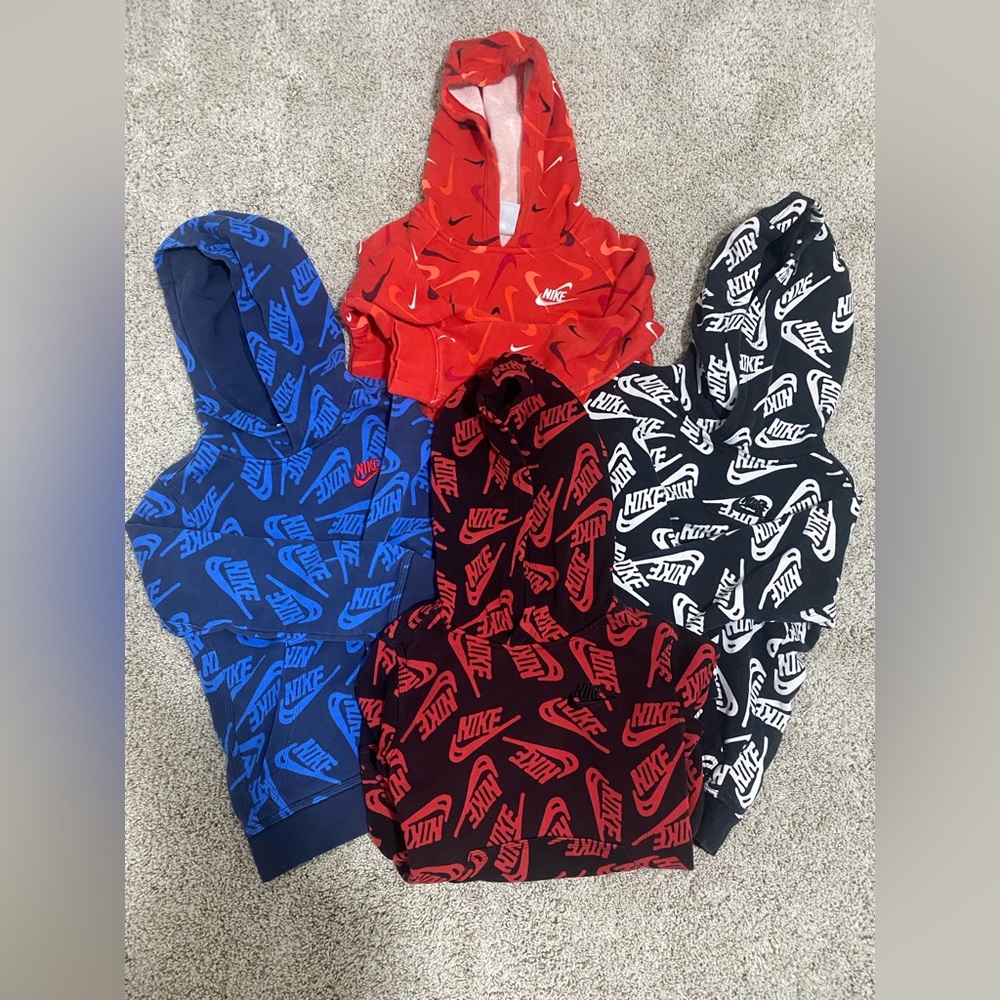 BUNDLE Boys Nike Hoodie Sweatshirts Sz XS